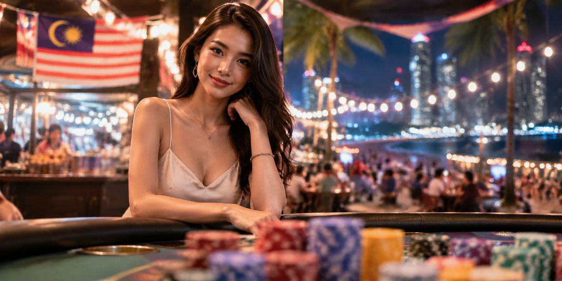 Suasana hiburan kasino dalam talian moden di Johor Bahru Malaysia